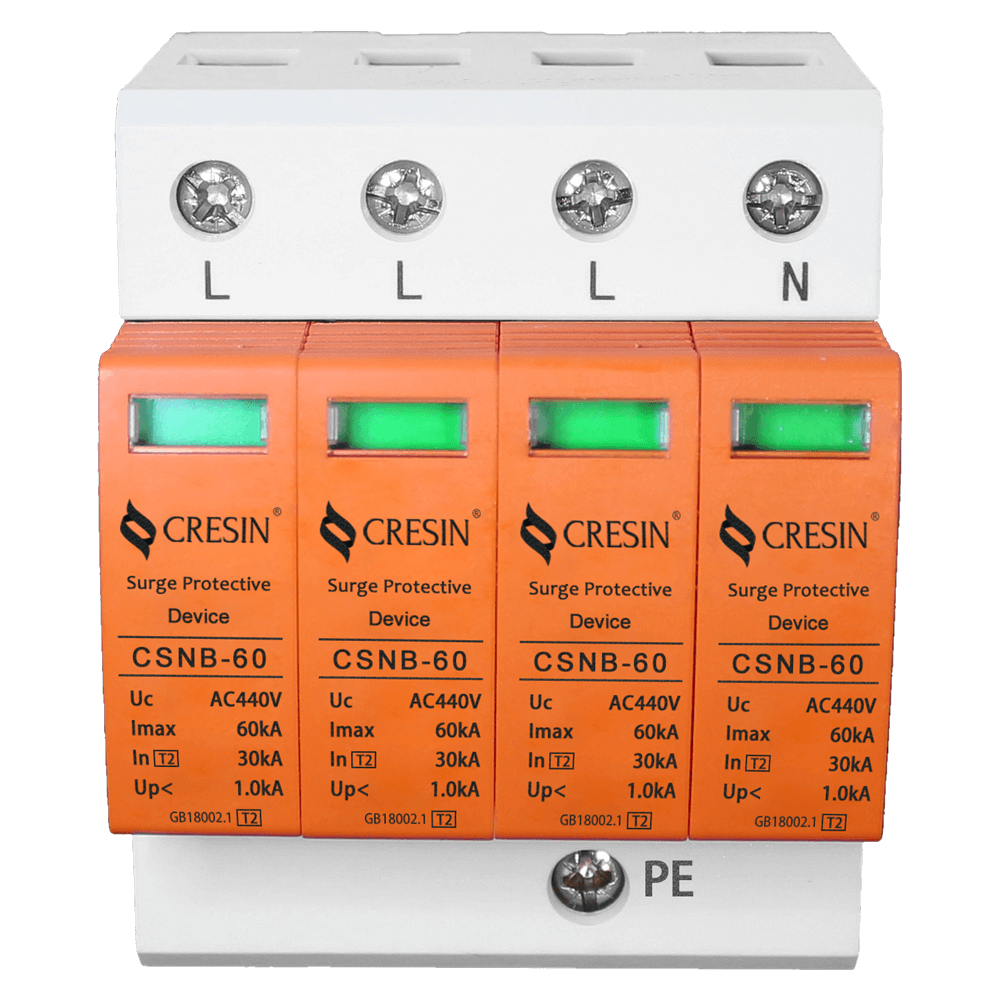 常用交流配電系統(tǒng)(AC230/400V)CSNB-60浪涌保護(hù)器
